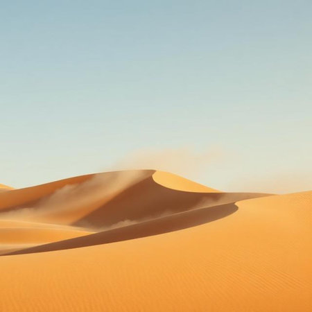 Sand dunes in the Sahara Desert, Merzouga, Moroccoの素材