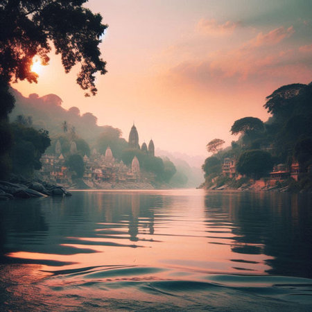 Prambanan temple at sunset, Bali, Indonesia.の素材