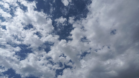 Cloudscape has been developing in gorgeous form. The vast blue sky and clouds sky background.