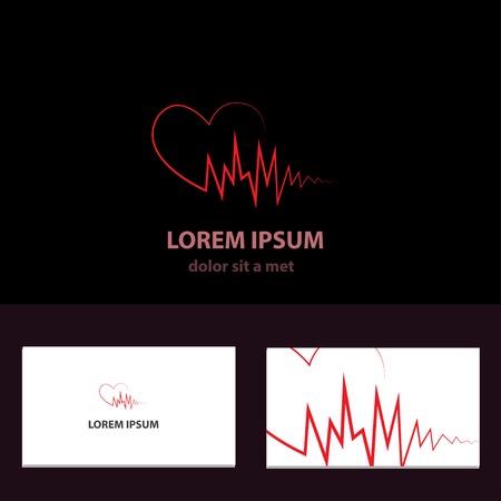 Abstract vector logo design template with business card. eps 10のイラスト素材