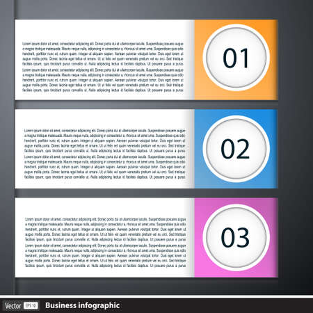 Modern business infographic with textのイラスト素材