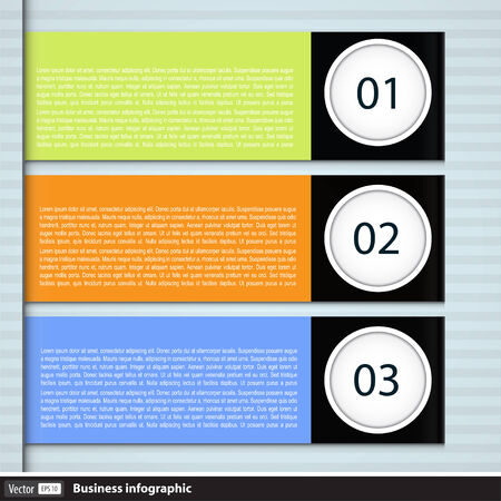 Modern business infographic with textのイラスト素材