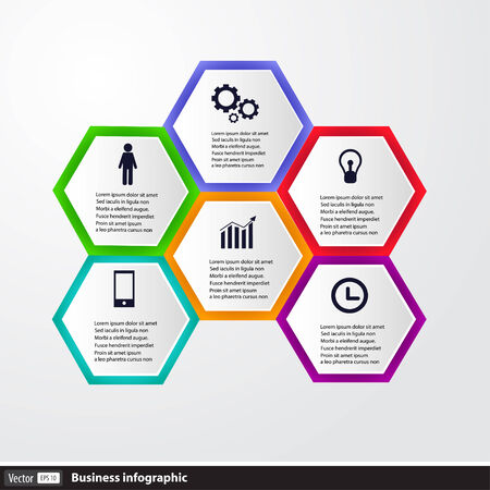 Conceptual vector Design template. infographics elementのイラスト素材