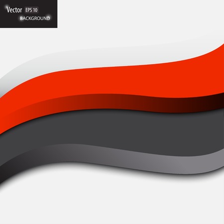 Vector modern background with wavesのイラスト素材