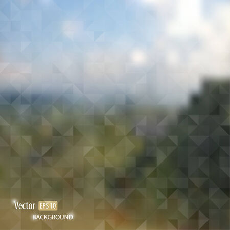 Vector blurred web and mobile interface template. のイラスト素材