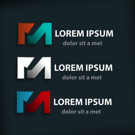 M letter. Vector business symbol conceptのイラスト素材