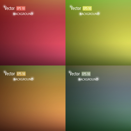 Vector smooth abstract colorful backgrounds set.のイラスト素材