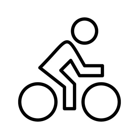 Cyclist Sign Icon Vector Illustration For Personal And Commercial Use...Clean Look Trendy Icon...のイラスト素材