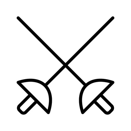Fencing Sign Icon Vector Illustration For Personal And Commercial Use...Clean Look Trendy Icon...のイラスト素材