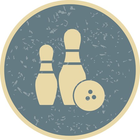 Bowling Sign Icon Vector Illustration For Personal And Commercial Use...Clean Look Trendy Icon...のイラスト素材