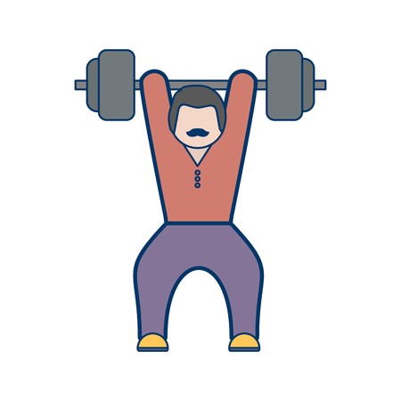 Weightlifting Sign Icon Vector Illustration For Personal And Commercial Use...Clean Look Trendy...