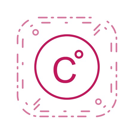 Celsius Vector Icon For Personal And Commercial Use.............のイラスト素材