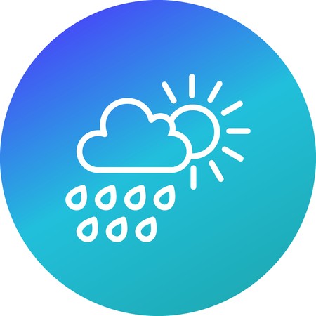 Summer Rain Vector Icon Vector Icon For Personal And Commercial Use.............のイラスト素材
