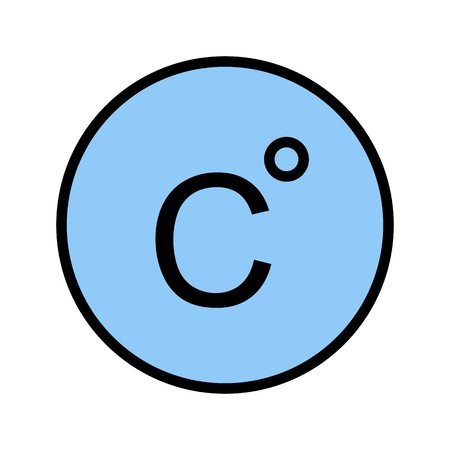 Celsius Vector Icon For Personal And Commercial Use.............のイラスト素材