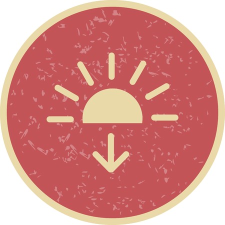 Sundown Vector Icon For Personal And Commercial Use.............のイラスト素材