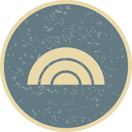 Rainbow Vector Icon For Personal And Commercial Use.............のイラスト素材