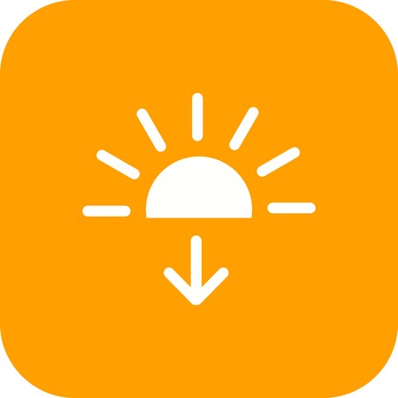 Sundown Vector Icon For Personal And Commercial Use.............のイラスト素材