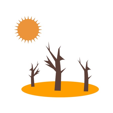 Drought Vector Icon For Personal And Commercial Use.のイラスト素材