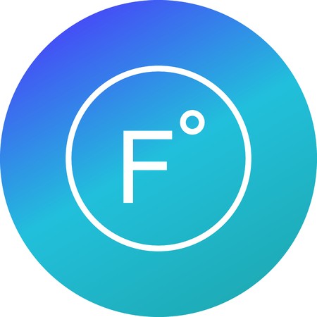 Fahrenheit Vector Icon For Personal And Commercial Use.............のイラスト素材