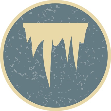 Icicle Vector Icon For Personal And Commercial Use.............のイラスト素材