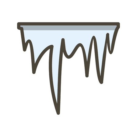 Icicle Vector Icon For Personal And Commercial Use.............のイラスト素材