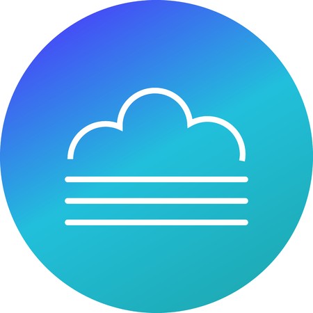 Fog Vector Icon For Personal And Commercial Use.............のイラスト素材