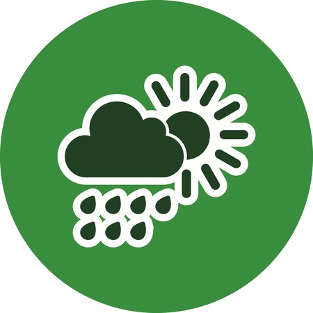 Summer Rain Vector Icon Vector Icon For Personal And Commercial Use.............のイラスト素材