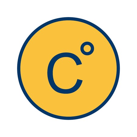 Celsius Vector Icon For Personal And Commercial Use.............のイラスト素材