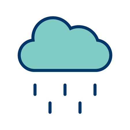 Rain Vector Icon For Personal And Commercial Useのイラスト素材