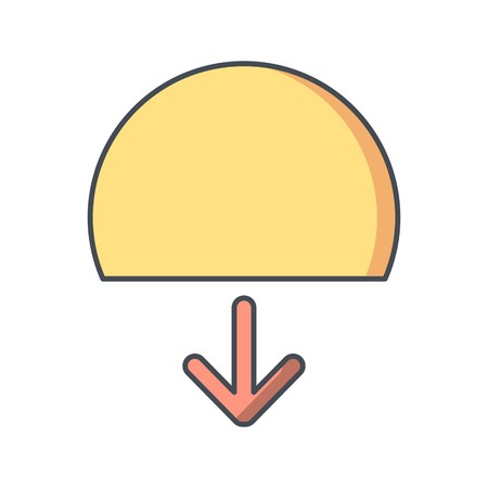 Sundown Vector Icon For Personal And Commercial Use.............のイラスト素材