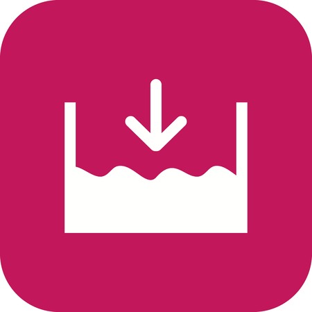 Below sea level Vector Icon For Personal And Commercial Use.のイラスト素材