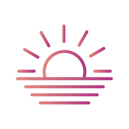 Sunset Vector Icon For Personal And Commercial Use.............のイラスト素材