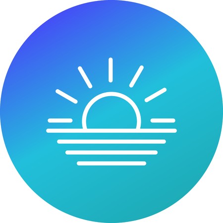 Sunset Vector Icon For Personal And Commercial Use.............のイラスト素材
