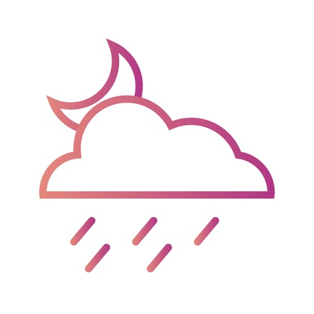 Night Rain Vector Icon For Personal And Commercial Use.............のイラスト素材
