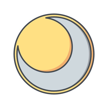 Eclipse Vector Icon For Personal And Commercial Use.のイラスト素材