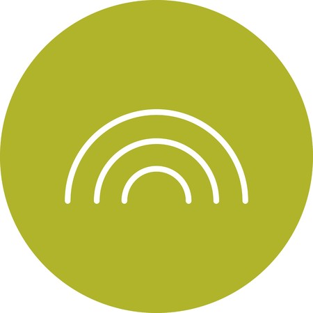 Rainbow Vector Icon For Personal And Commercial Use.............のイラスト素材