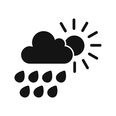 Summer Rain Vector Icon Vector Icon For Personal And Commercial Use.............のイラスト素材