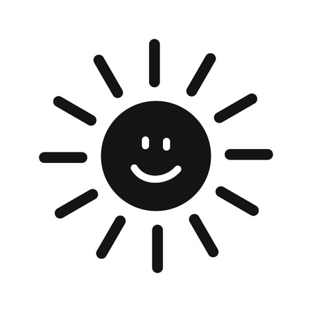 Sun smiling Vector Icon For Personal And Commercial Use.............のイラスト素材