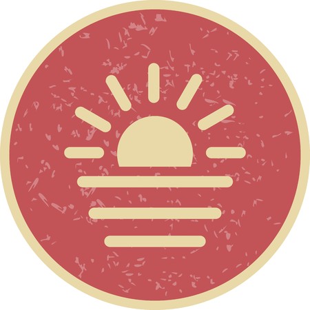 Sunset Vector Icon For Personal And Commercial Use.............のイラスト素材
