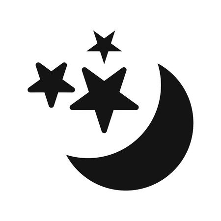 Moon And stars Vector Icon For Personal And Commercial Use.............のイラスト素材