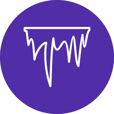 Icicle Vector Icon For Personal And Commercial Use.............のイラスト素材