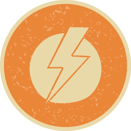 Electric Shock Vector Icon For Personal And Commercial Use.............のイラスト素材