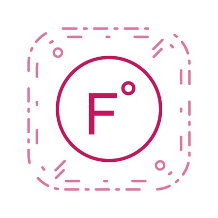 Fahrenheit Vector Icon For Personal And Commercial Use.............のイラスト素材