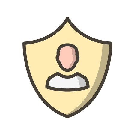 Business Protection Vector Icon Sign Icon Vector Illustration For Personal And Commercial Use...Clean Look Trendy Icon...のイラスト素材