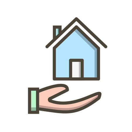 Mortgage Vector Icon Sign Icon Vector Illustration For Personal And Commercial Use...Clean Look Trendy Icon...のイラスト素材