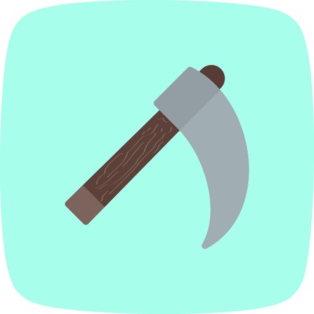 Scythe Vector Icon Sign Icon Vector Illustration For Personal And Commercial Use...Clean Look Trendy Icon...のイラスト素材