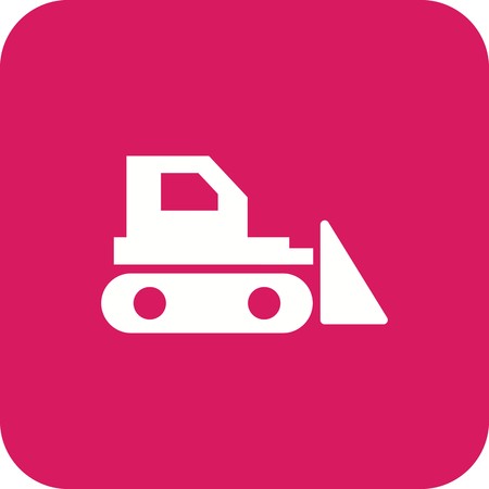 Bulldozer Vector Icon Sign Icon Vector Illustration For Personal And Commercial Use...Clean Look Trendy Icon...のイラスト素材