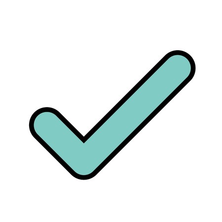 Tick Vector Icon Sign Icon Vector Illustration For Personal And Commercial Use...Clean Look Trendy Icon...のイラスト素材