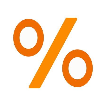 Percentage Vector Icon Sign Icon Vector Illustration For Personal And Commercial Use...Clean Look...