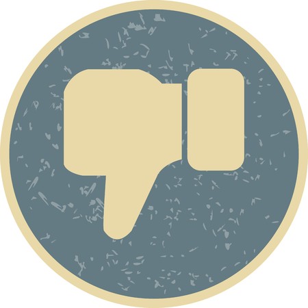 Dislike Vector Icon Sign Icon Vector Illustration For Personal And Commercial Use...Clean Look Trendy Icon...のイラスト素材